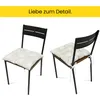 Amilian Stuhlkissen 4er set 40x40 mit Band - Sitzkissen Produktbild-Vorschau 7