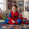 Onesie Kigurumi Pigiama Spider-Man Costume da travestimento Anteprima dell’immagine prodotto 10