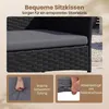 COSTWAY Polyrattan Gartenmöbel Set, Outdoor Gartengarnitur, Produktbild-Vorschau 6