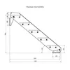 Stahltreppe 5 Stufen bis Höhe 100 cm, Laufbreite : 90 cm Produktbild-Vorschau 6