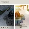 A split image showing outdoor furniture in rain and sunshine, highlighting its weather resistance. Náhled obrázku produktu