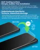 Marketing image showing the installation process of a screen protector. Produktbild-Vorschau