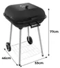 Holzkohlegrill für den Garten mit Deckel und Ablagefläche Produktbild-Vorschau 3