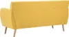 vidaXL Divano 3 posti in tessuto 172x70x82 cm giallo Anteprima dell’immagine prodotto 5
