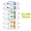A stack of six packages of Sleepy wet wipes, with three different color variations (blue, green, and yellow tops). Anteprima dell’immagine prodotto