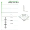 Teleskop-Eckregal 4 Körbe Teleskop Badregal 110-280cm Produktbild-Vorschau 5