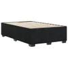 A black bed frame with a wooden slat base, shown from a side-angle perspective. Produktbild-Vorschau