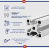 GAL-INDUSTRIAL | Profil konstrukcyjny aluminiowy – 40x40mm Podgląd zdjęcia produktu 6
