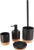 Tendance Zahnputzbecher schwarz Dolomit Kork 7,8x7,8x9,5 cm Produktbild-Vorschau 4