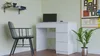 Mijas Laptop Desk Rechts Matt Weiss 4 Schubladen Produktbild-Vorschau 8