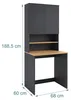 Relaxdays Waschmaschinenschrank, 4 Fächer, HBT 188,5 x 68 x Produktbild-Vorschau 4