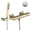 Miscelatore doccia a parete con set doccia LAVEO Tores oro Anteprima dell’immagine prodotto 1