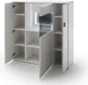 Amora Highboard mit 2 Türen und 1 Tür mit Glas, 5 Produktbild-Vorschau 3