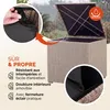 CASARIA® Coffre de rangement en polyrotin 318 L beige avec Voir les images du produit 3