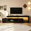 Merax TV-Schrank mit LED, Hochglanz Lowboard mit 3 Schränke Produktbild-Vorschau 12