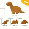 Dino Nugget Kissen Set 4-teilig Plüsch Kuscheltier Produktbild-Vorschau 7