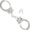 Metall Strass Handschellen mit Schlüssel | Silber Produktbild-Vorschau 2