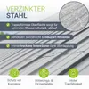 JUSKYS® Profilblech - Grau 12er Set, verzinkter Stahl, Produktbild-Vorschau 2
