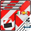 ATHELON® 3in1 Warntafel für Italien, Spanien & Portugal - Produktbild-Vorschau 1