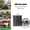 Přenosný 5 W duální USB solární ventilátor Solární panel Náhled obrázku produktu 6