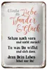 Blechschild Spruch 12x18cm glaube an Liebe Wunder Glück Produktbild-Vorschau 1