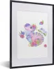 MuchoWow® Gerahmtes Poster Dinosaurier - Kinderzimmer - Produktbild-Vorschau 1
