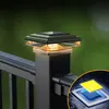 Forever 4 Stück Solar Pfostenleuchten, 8LED Solarleuchten Produktbild-Vorschau 8