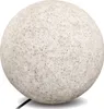 A spherical garden light with a speckled gray and black texture, shown on a white background with a subtle shadow. Anteprima dell’immagine prodotto