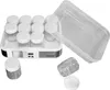 A yogurt maker with multiple jars and a clear plastic lid and container. Produktbild-Vorschau