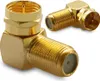 SAT F-Winkelstecker Winkel Adapter 90° Vergoldet 2x Produktbild-Vorschau 1