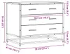 vidaXL Schubladenschrank Braun Eichen-Optik 70x41x56 cm Produktbild-Vorschau 8