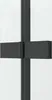 A close-up view of a black metal hinge mechanism on a white background. Produktbild-Vorschau