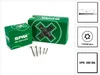 A product shot of SPAX screws and their packaging, with informational diagrams on the right. Podgląd zdjęcia produktu
