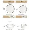 MALACASA, 24 pcs. service de table en porcelaine avec Voir les images du produit 2