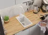 PRIMAGRAN Spülbecken Weiß 28x50cm, Granitspüle 1 Becken + Produktbild-Vorschau 3
