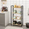 Regał na książki dąb artisan czarny 120 cm 4 półki loftowy Podgląd zdjęcia produktu 4