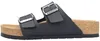 Auf dem Bild ist ein flacher Schuh in Schwarz zu sehen. Der Schuh ist von der Seite dargestellt und zeigt eine schlichte sowie elegante Form. Produktbild-Vorschau
