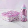 Hello Kitty 2 tlg. Lunch Set 3 Kammer Brotdose Alu Produktbild-Vorschau 2