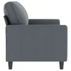 vidaXL 2-Sitzer-Sofa Dunkelgrau 140 cm Samt Produktbild-Vorschau 4