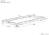 Niederflurbett Futonbett Einzelbett Bodenbett 90x200 Kiefer Produktbild-Vorschau 3