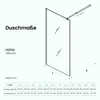Mai & Mai Duschwand für Dusche Duschabtrennung 120x200cm Produktbild-Vorschau 9