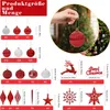 A collage of Christmas ornaments and decorative elements, with some showing size and quantity information. Náhľad obrázku produktu