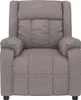 vidaXL Fotel Relax tkanina taupe Podgląd zdjęcia produktu 3