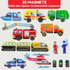 Gioco di magneti "Veicoli" con 32 magneti puzzle Anteprima dell’immagine prodotto 3
