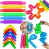 Pop Tubes, sensorische buizen, XXL, 6 stuks. Productafbeelding-voorbeeld 1