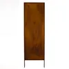 A tall, rectangular metal screen with a rusted finish, standing on two legs. Náhľad obrázku produktu