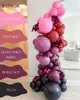 Balony lateksowe Burgundy, bordowy 13cm, 100 szt. Podgląd zdjęcia produktu 2