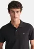Polo Gant in cotone regular fit nero Anteprima dell’immagine prodotto 4