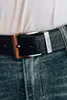Herrengürtel, breit, schwarzes Leder, 120 £ Produktbild-Vorschau 10