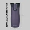 A product shot of a Contigo thermobecher with dimensions and feature text. Produktbild-Vorschau